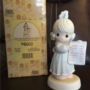 Precious Moments Figurine “Have You Any Room For Jesus” 1996 figurine